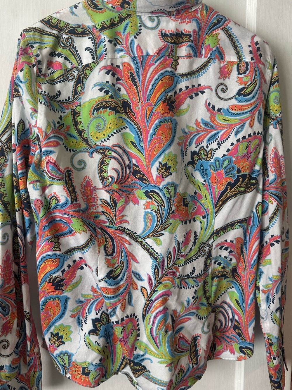 Ralph Lauren paisley blouse size xl - Picture 3 of 5